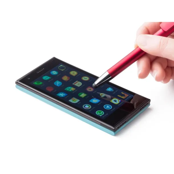  Ball pen, touch pen, phone stand Crvena