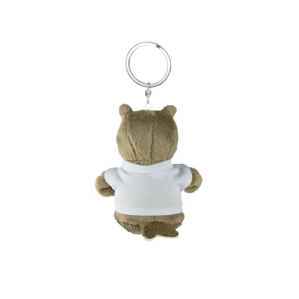 Cleverly Plišana sova, privjesak za ključeve light brown