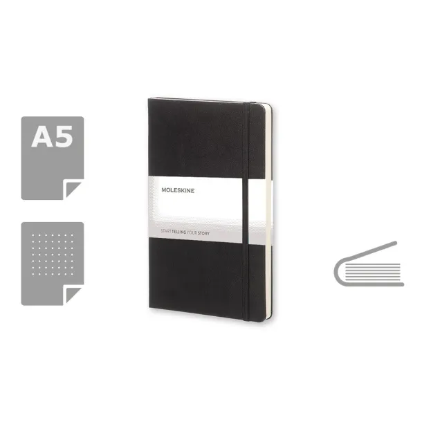  MOLESKINE Notebook approx. A5 Crna