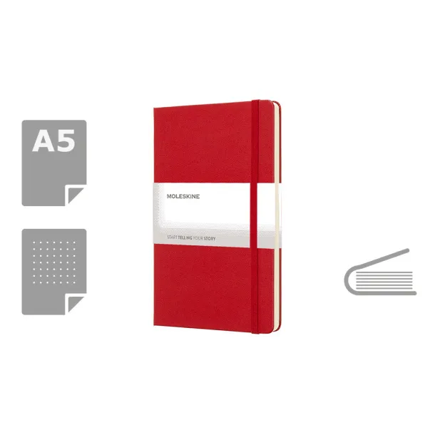 MOLESKINE notes, cca A5 Crvena