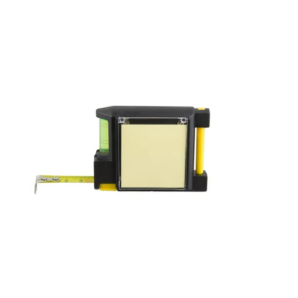  Measuring tape 2m, spirit level, memo pad, ball pen Crna