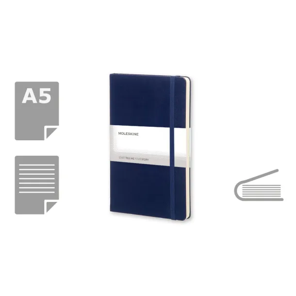  MOLESKINE notes, cca A5 Mornarski plava