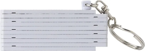  Keyring, folding meter 50cm Bijela