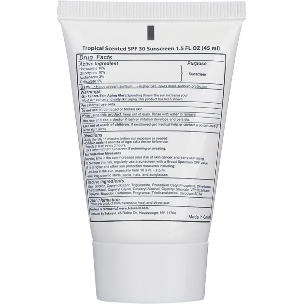  Sunscreen - vanilla scented Bijela