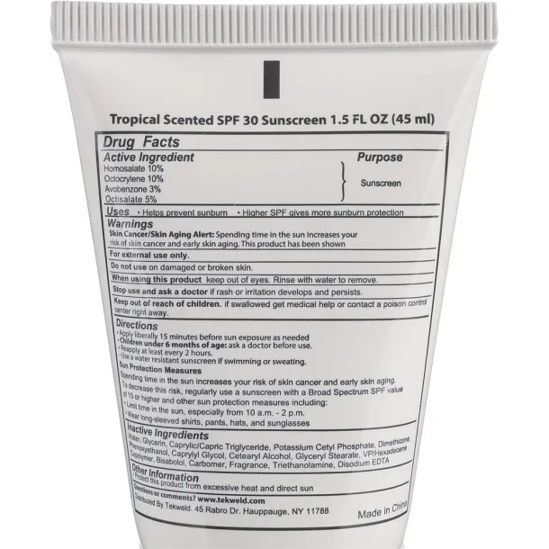  Sunscreen - vanilla scented Bijela