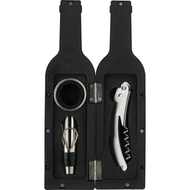  Set za vino, 3 kom. Crna