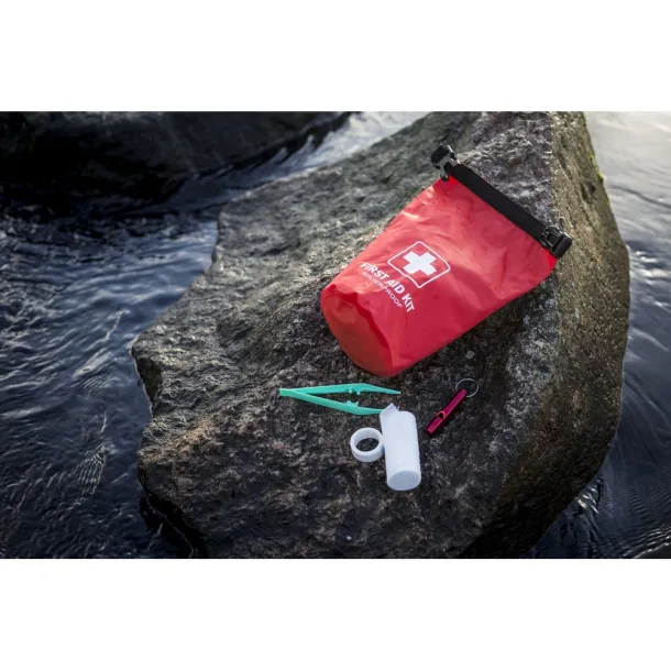  Waterproof first aid kit Air Gifts, 47 el. Crvena