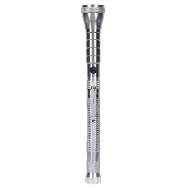  Telescopic COB torch silver