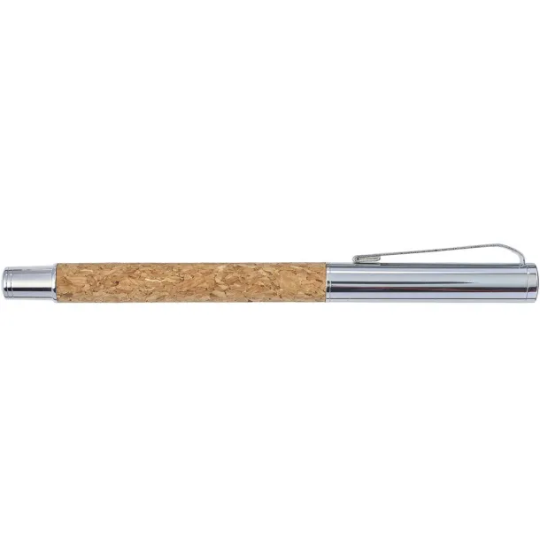  Cork writing set, ball pen and roller ball pen light brown