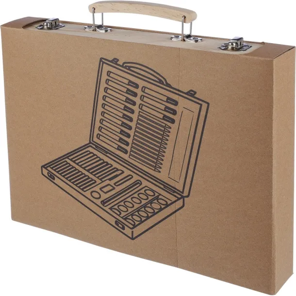  Drawing set brown