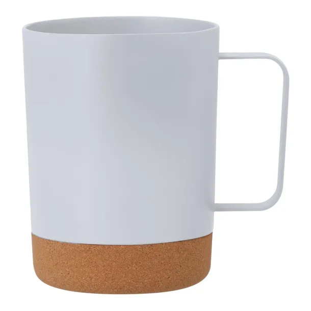  Šalica s plutenim detaljem, 400 ml Bijela