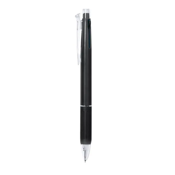 Erasable ball pen, multicolour ink, mechanical pencil Crna