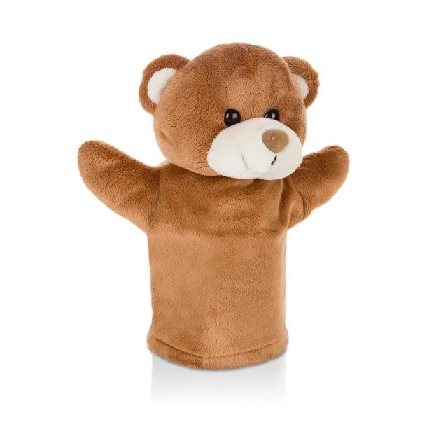Ripley Plush teddy bear, hand puppet brown