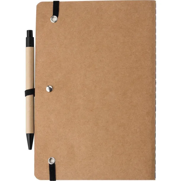  Notebook A5 with ball pen Crna