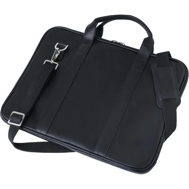  Kožna torba za 15" laptop Crna