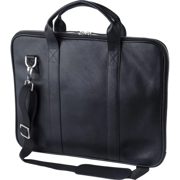  Kožna torba za 15" laptop Crna