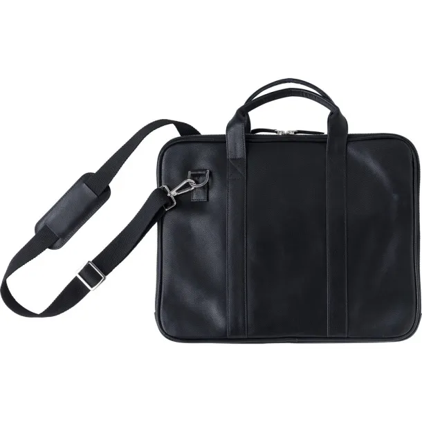  Kožna torba za 15" laptop Crna