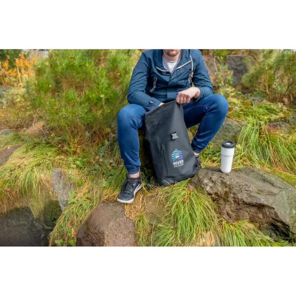 Koda Water resistant rolltop backpack Crna
