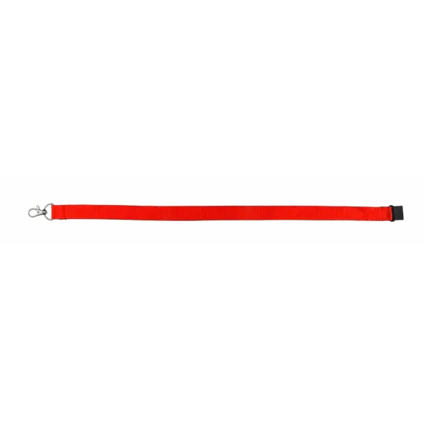  Lanyard with safety catch Crvena