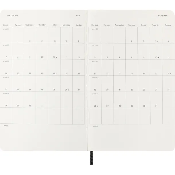  MOLESKINE dnevnik A5 Crna