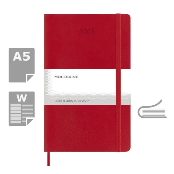  MOLESKINE diary A5 Crvena