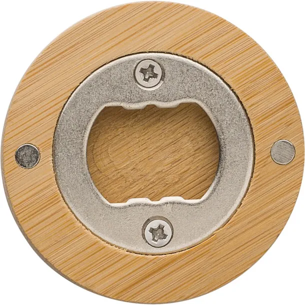  Bamboo bottle opener brown