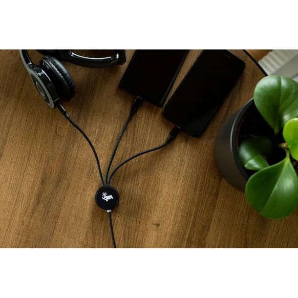 Jyanette Charging cable Exclusive Collection Crna
