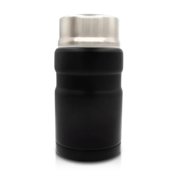  Air Gifts termo spremnik za hranu sa sklopivom žlicom, 650 ml Crna