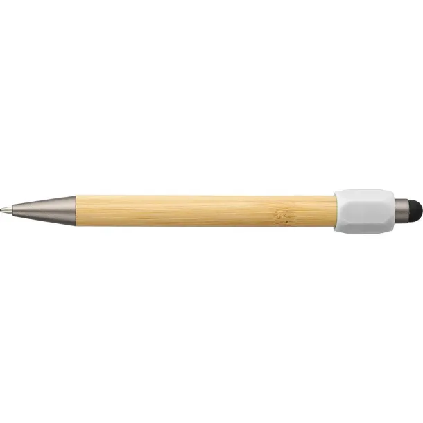  Bamboo ballpen Bijela