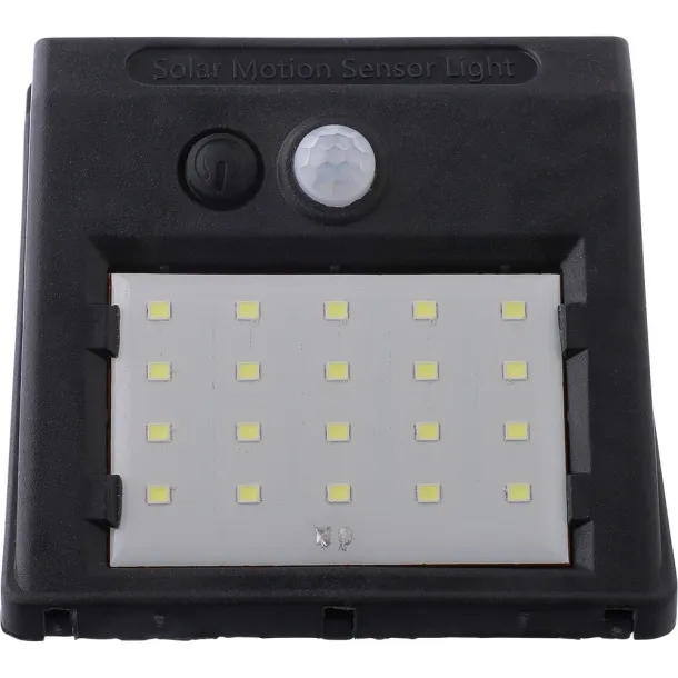  Solar power wall light Crna
