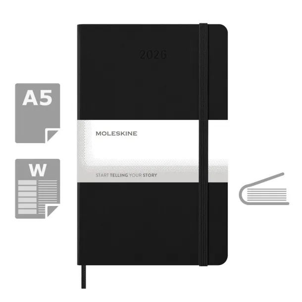  MOLESKINE diary A5 Crna