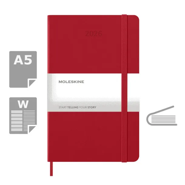  MOLESKINE diary A5 Crvena