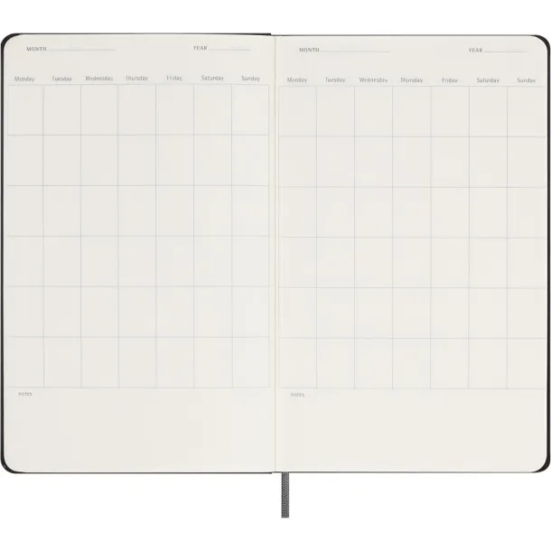 MOLESKINE UNDATED planer A5 Crna