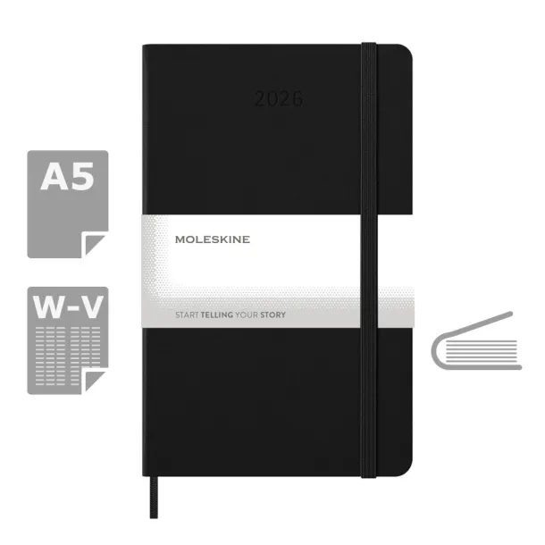  MOLESKINE dnevnik A5 Crna