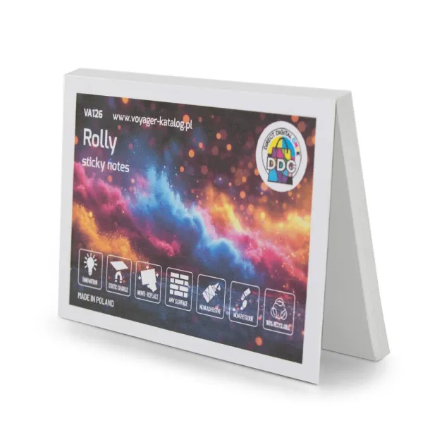 Rolly Elektrostatične samoljepljive bilješke Bijela