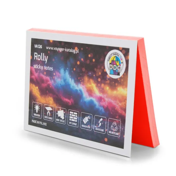 Rolly Elektrostatične samoljepljive bilješke Crvena