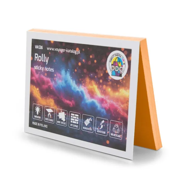 Rolly Elektrostatične samoljepljive bilješke Narančasta