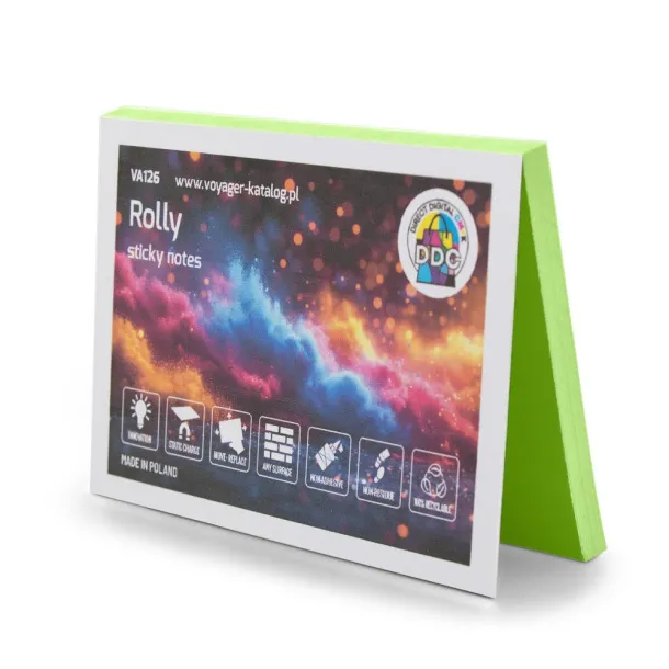 Rolly Electrostatic sticky notes light green