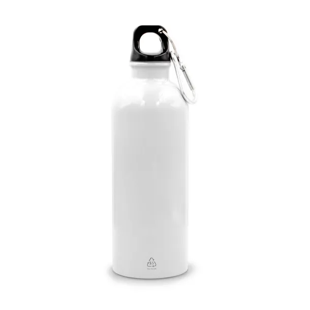 Brenda Sports bottle 500 ml with carabiner clip Bijela