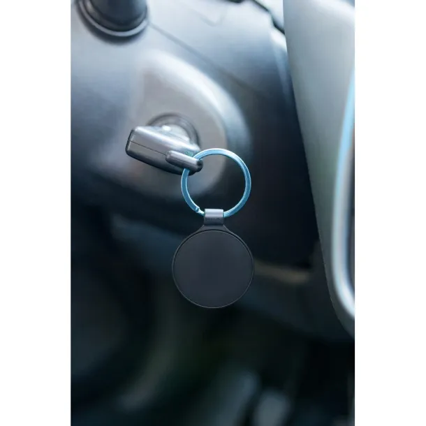 Ando Round keyring light blue