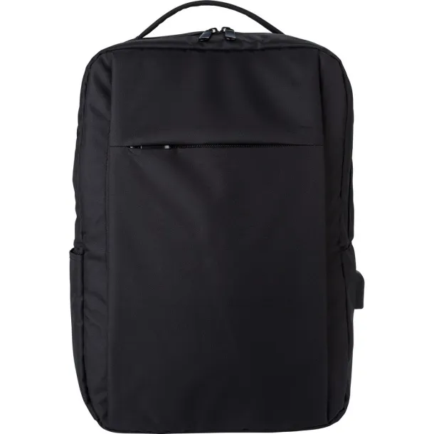  RPET laptop backpack 16" Crna
