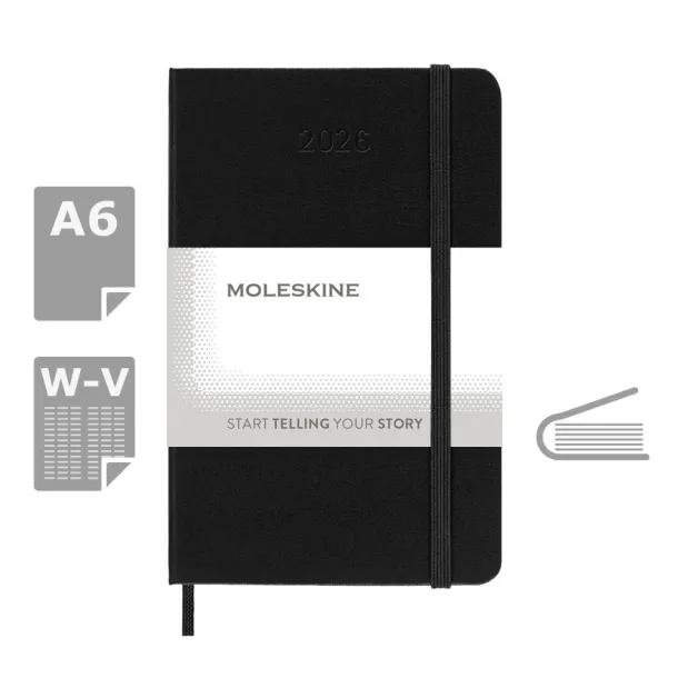  MOLESKINE dnevnik A6 Crna