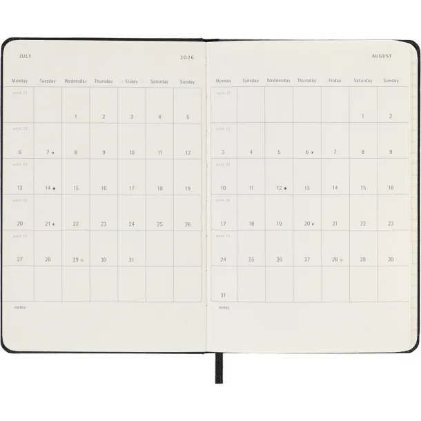  MOLESKINE diary A6 Crna