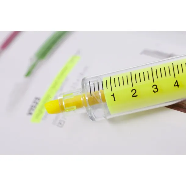  Highlighter "syringe" Žuta
