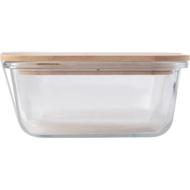  Glass lunch box 900 ml brown