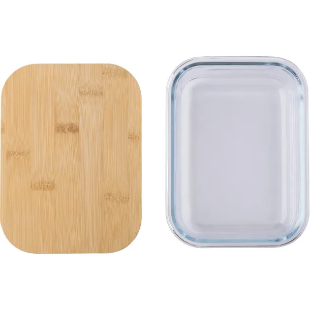  Glass lunch box 900 ml brown