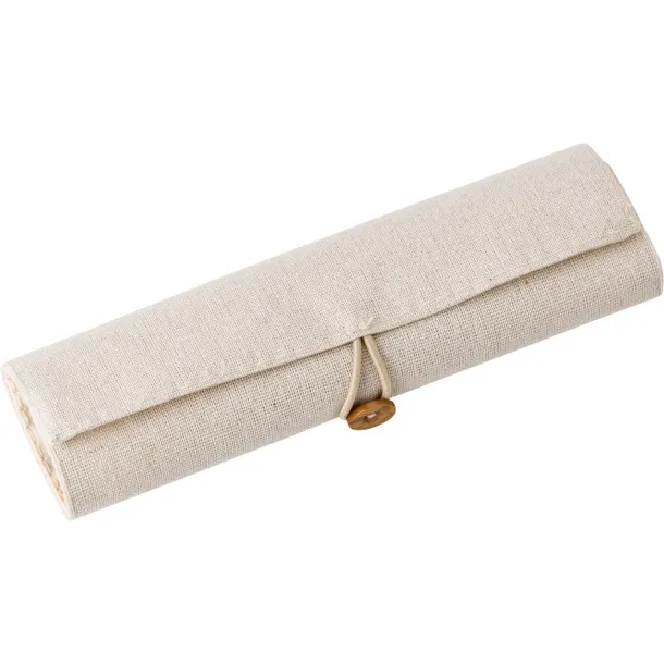  School set, pencil case khaki