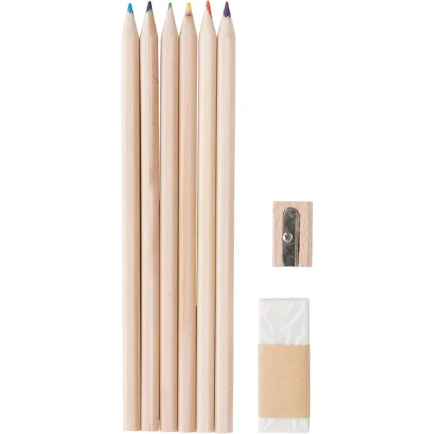  School set, pencil case khaki
