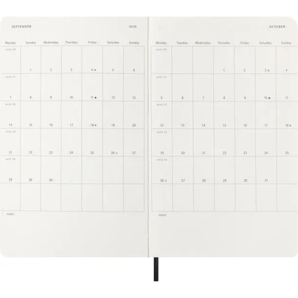  MOLESKINE diary Crna
