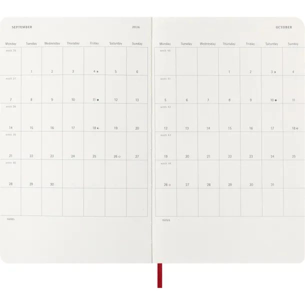  MOLESKINE diary Crvena